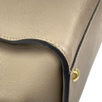 Fendi Handbag Peekaboo Iconic Gray Beige Tortoiseshell Leather — view 6