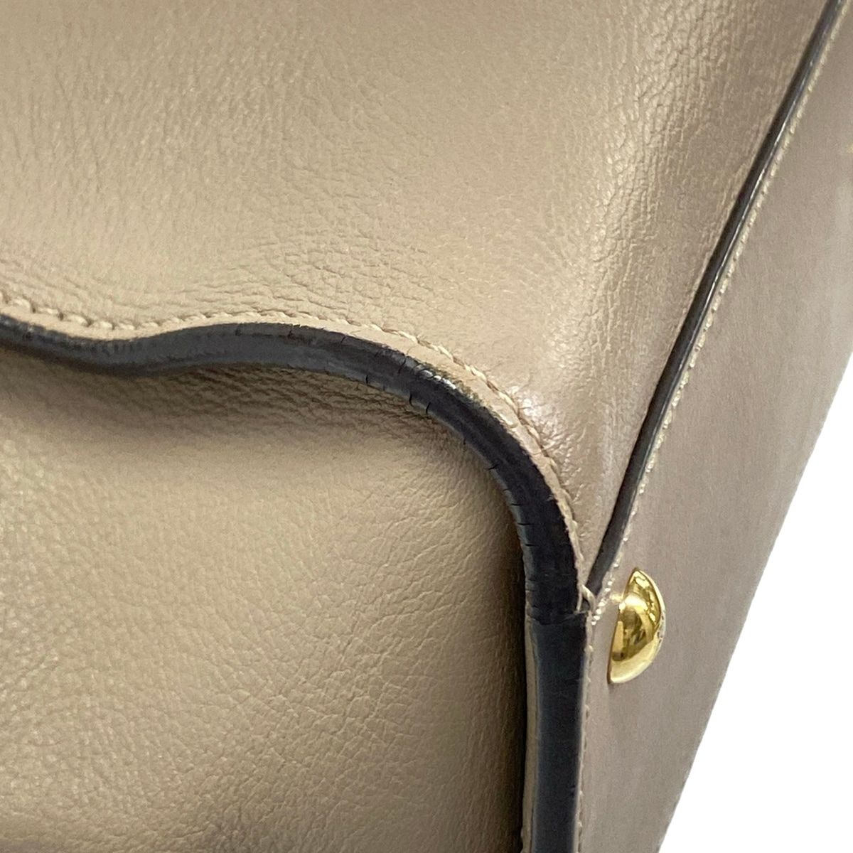 Fendi Handbag Peekaboo Iconic Gray Beige Tortoiseshell Leather — view 6
