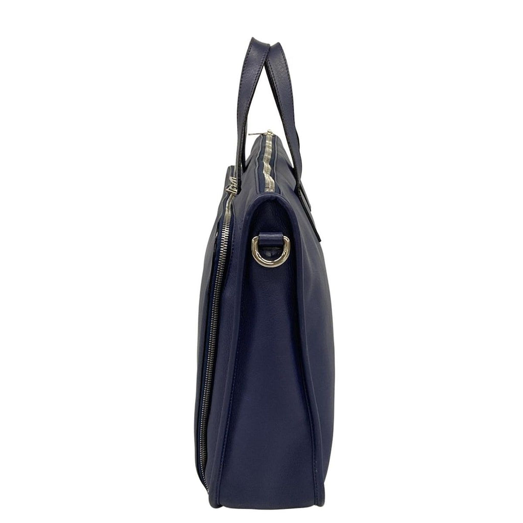 Loewe Business Bag Navy No Lock Leather — view 4