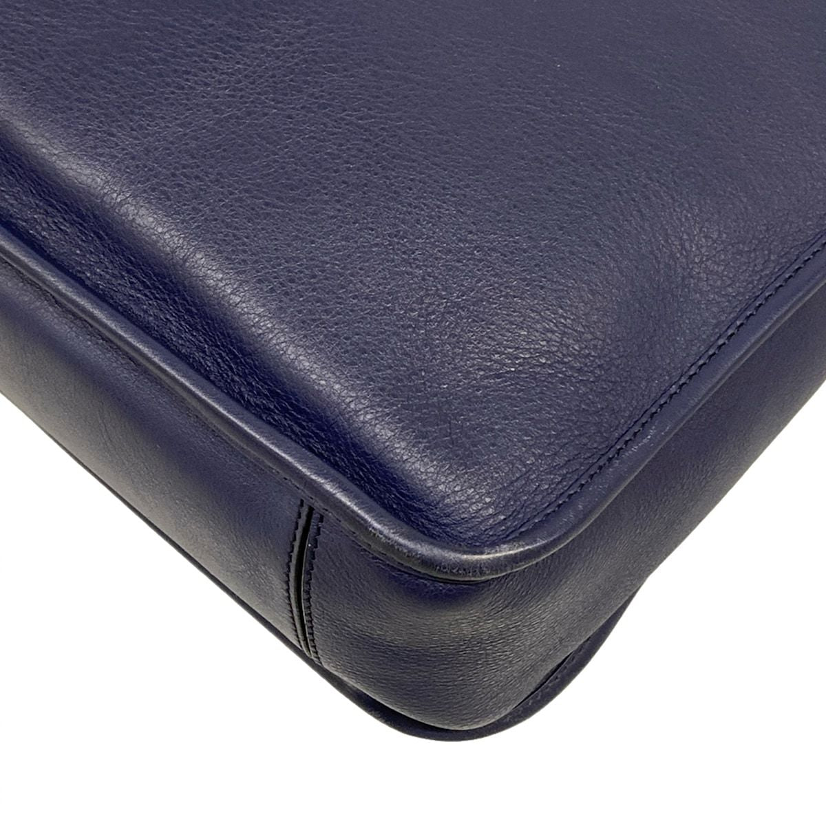 Loewe Business Bag Navy No Lock Leather — view 6
