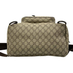 Gucci Backpack GG Plus Supreme Interlocking Dark Brown Beige Leather — view 5