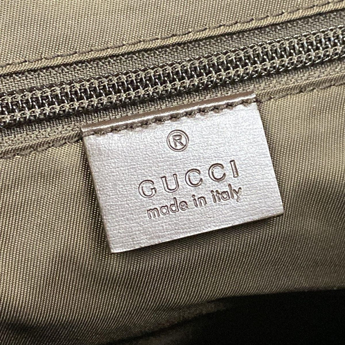 Gucci Backpack GG Plus Supreme Interlocking Dark Brown Beige Leather — view 8