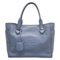 Loewe Tote Heritage Blue Gray Leather