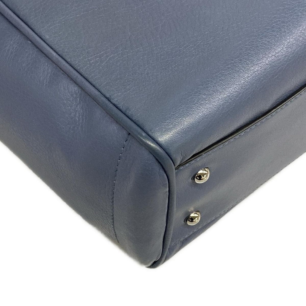 Loewe Tote Heritage Blue Gray Leather — view 6