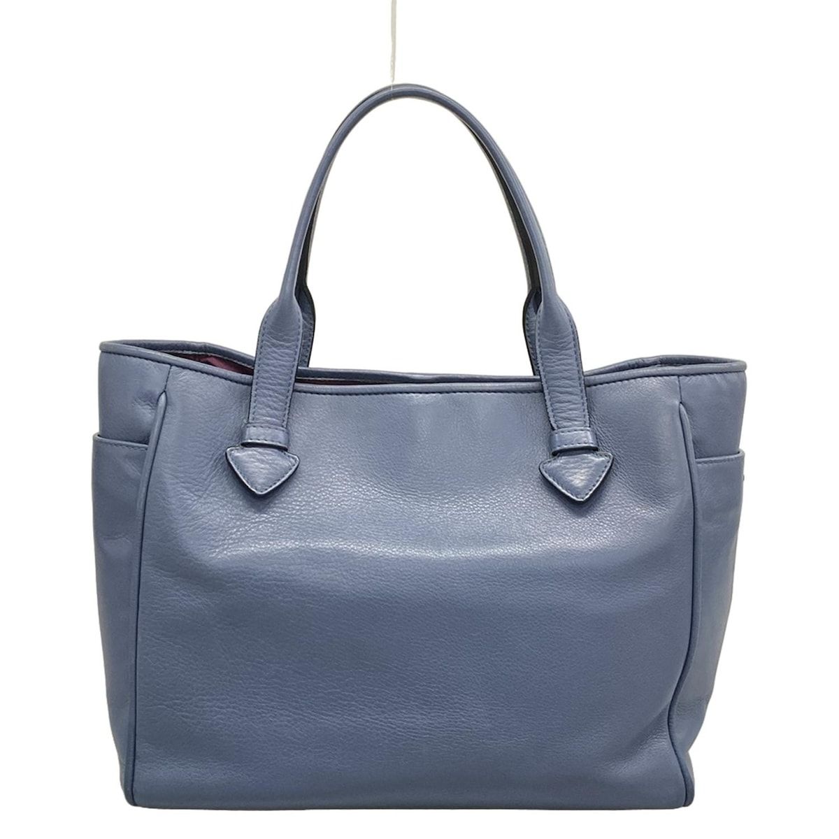 Loewe Tote Heritage Blue Gray Leather — view 3