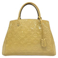 Louis Vuitton Handbag Monogram Vernis Montaigne BB Dune Leather