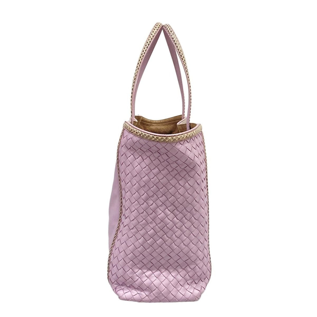 Bottega Veneta Tote Intrecciato Light Purple Leather — view 4