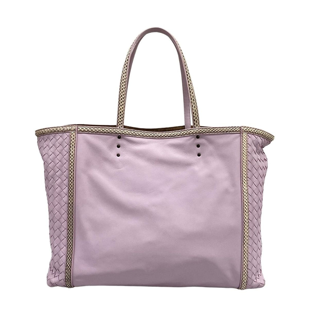 Bottega Veneta Tote Intrecciato Light Purple Leather — view 3