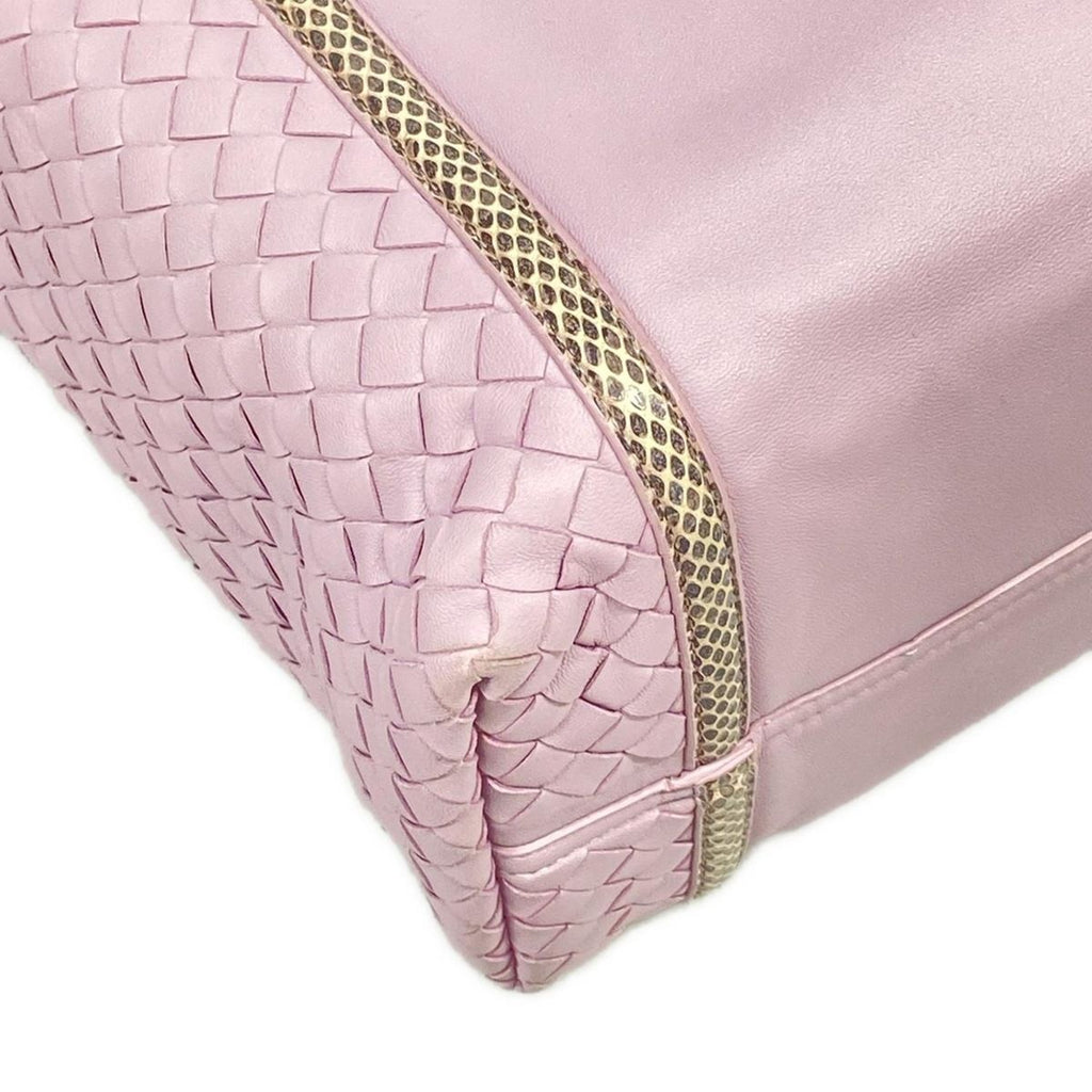 Bottega Veneta Tote Intrecciato Light Purple Leather — view 6