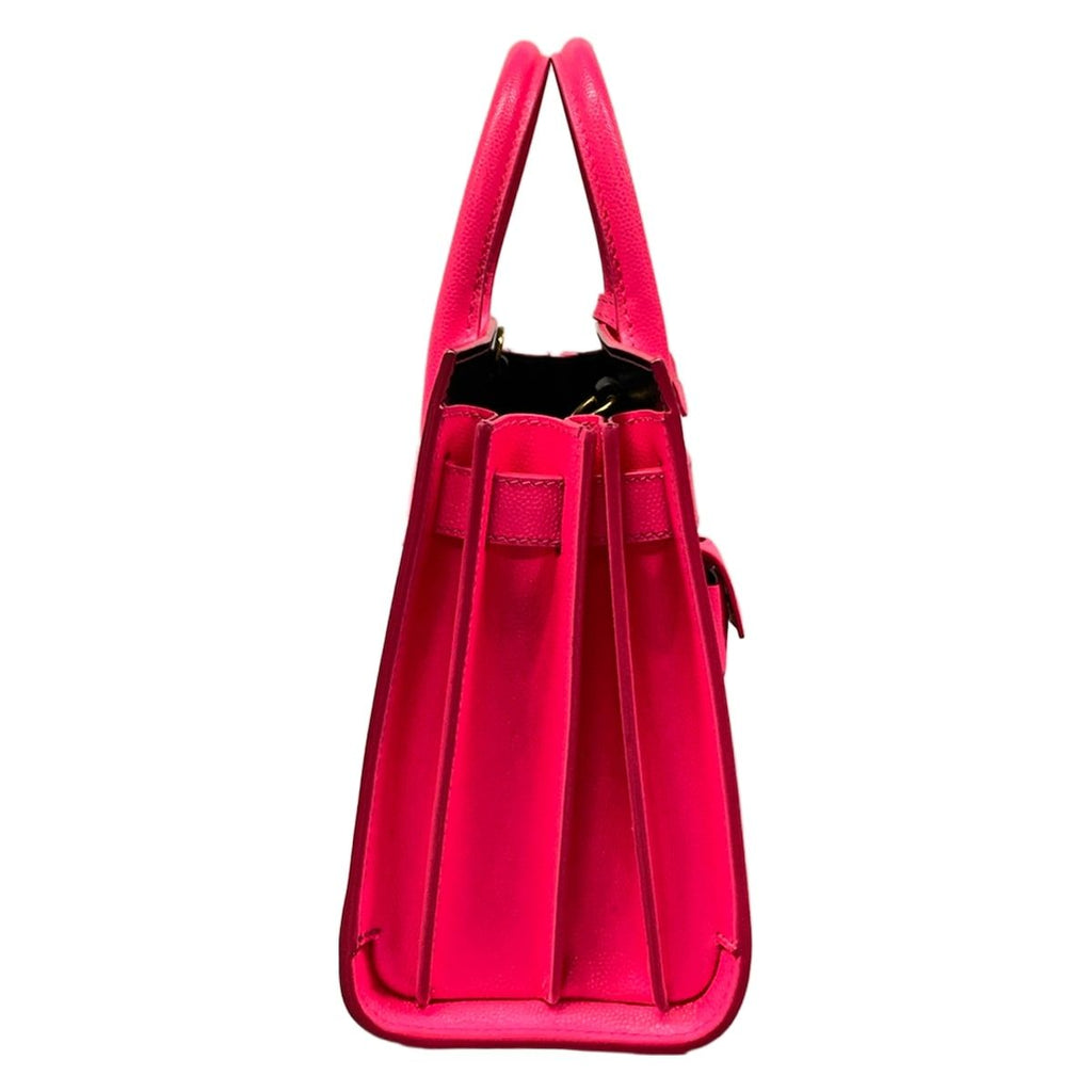 Saint Laurent Paris Tote Sac Dejournano Pink Leather — view 2