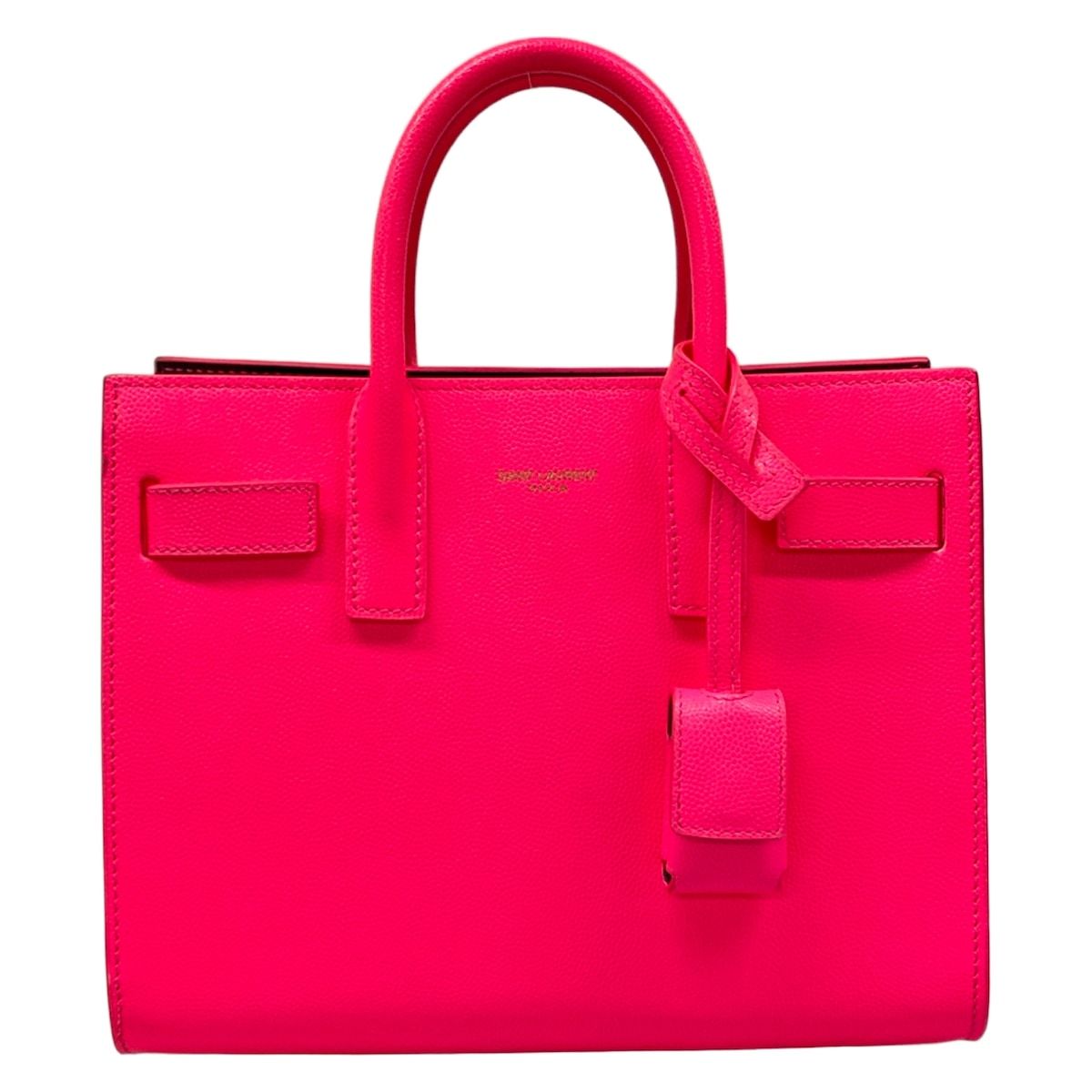 Saint Laurent Paris Tote Sac Dejournano Pink Leather