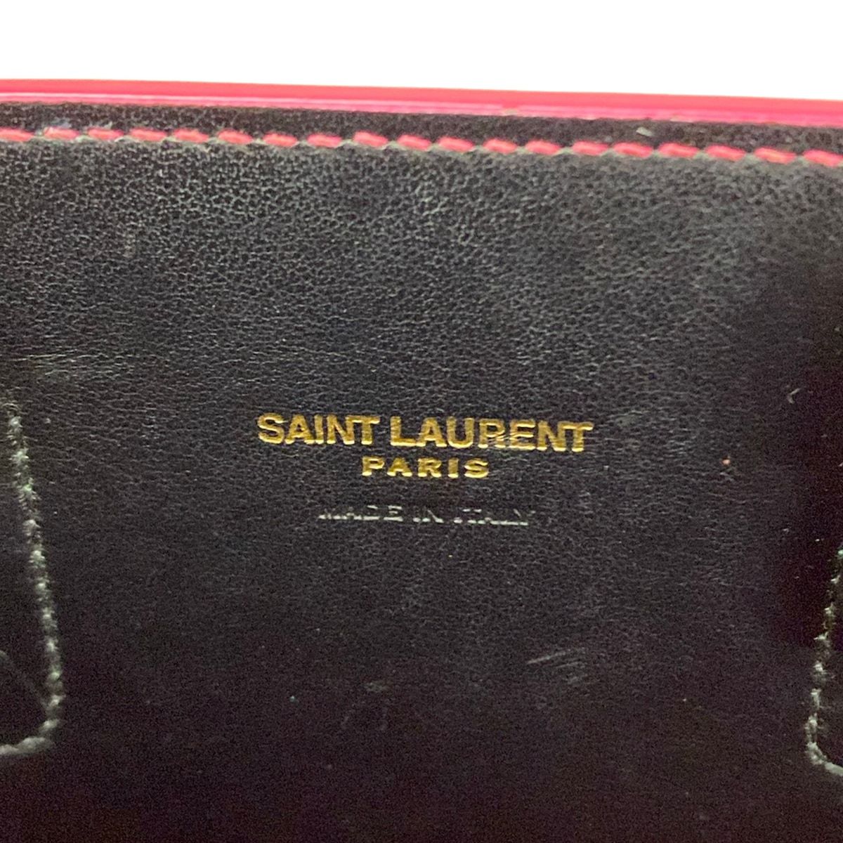 Saint Laurent Paris Tote Sac Dejournano Pink Leather — view 9