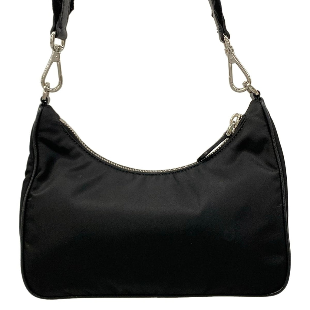 Prada Shoulder Bag Re Edition Re-Nylon Black Strap Removable — view 3