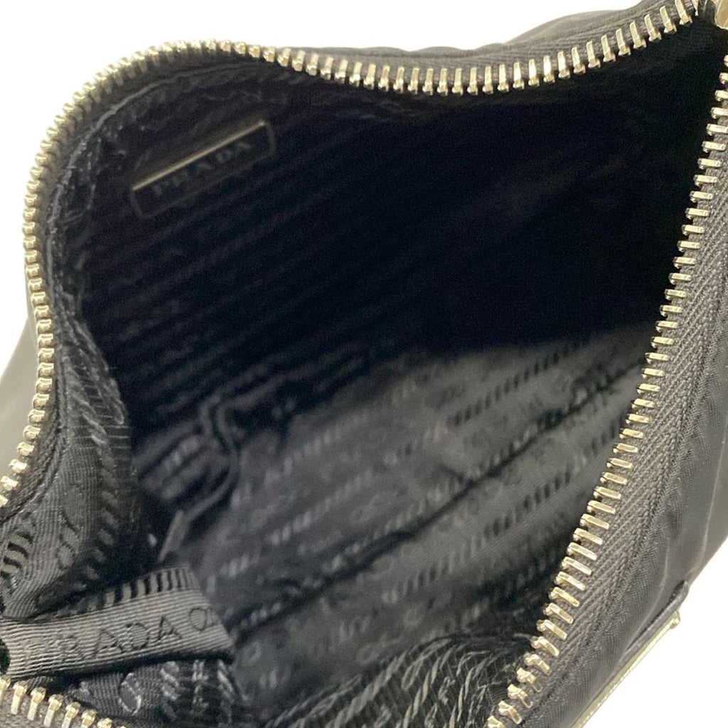 Prada Shoulder Bag Re Edition Re-Nylon Black Strap Removable — view 7