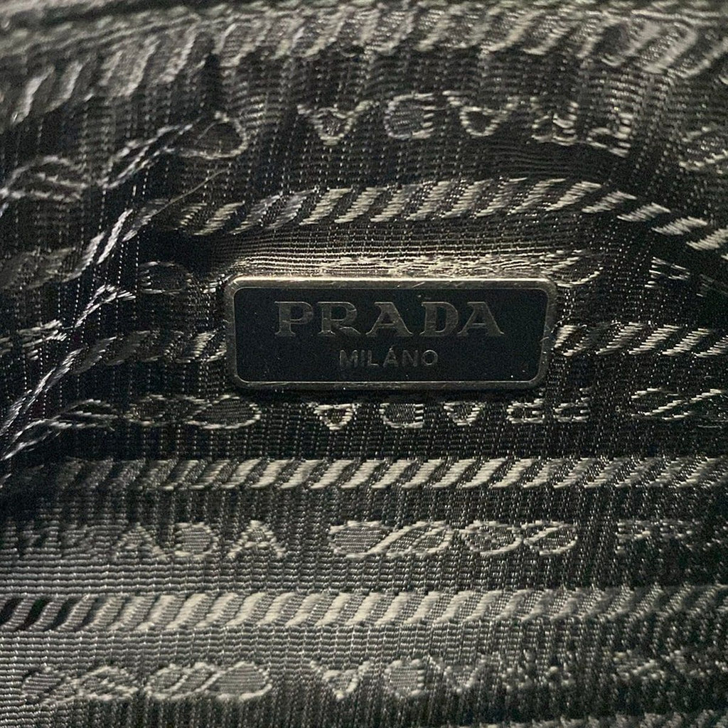Prada Shoulder Bag Re Edition Re-Nylon Black Strap Removable — view 9