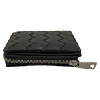 Bottega Veneta Bifold Wallet Intrecciato Black L-shaped Zipper Leather — view 8