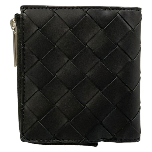 Bottega Veneta Bifold Wallet Intrecciato Black L-shaped Zipper Leather — view 2