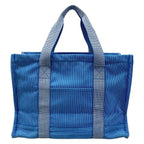 Hermes Tote Light Blue White Red Mother's Stripe Baby Line — view 3