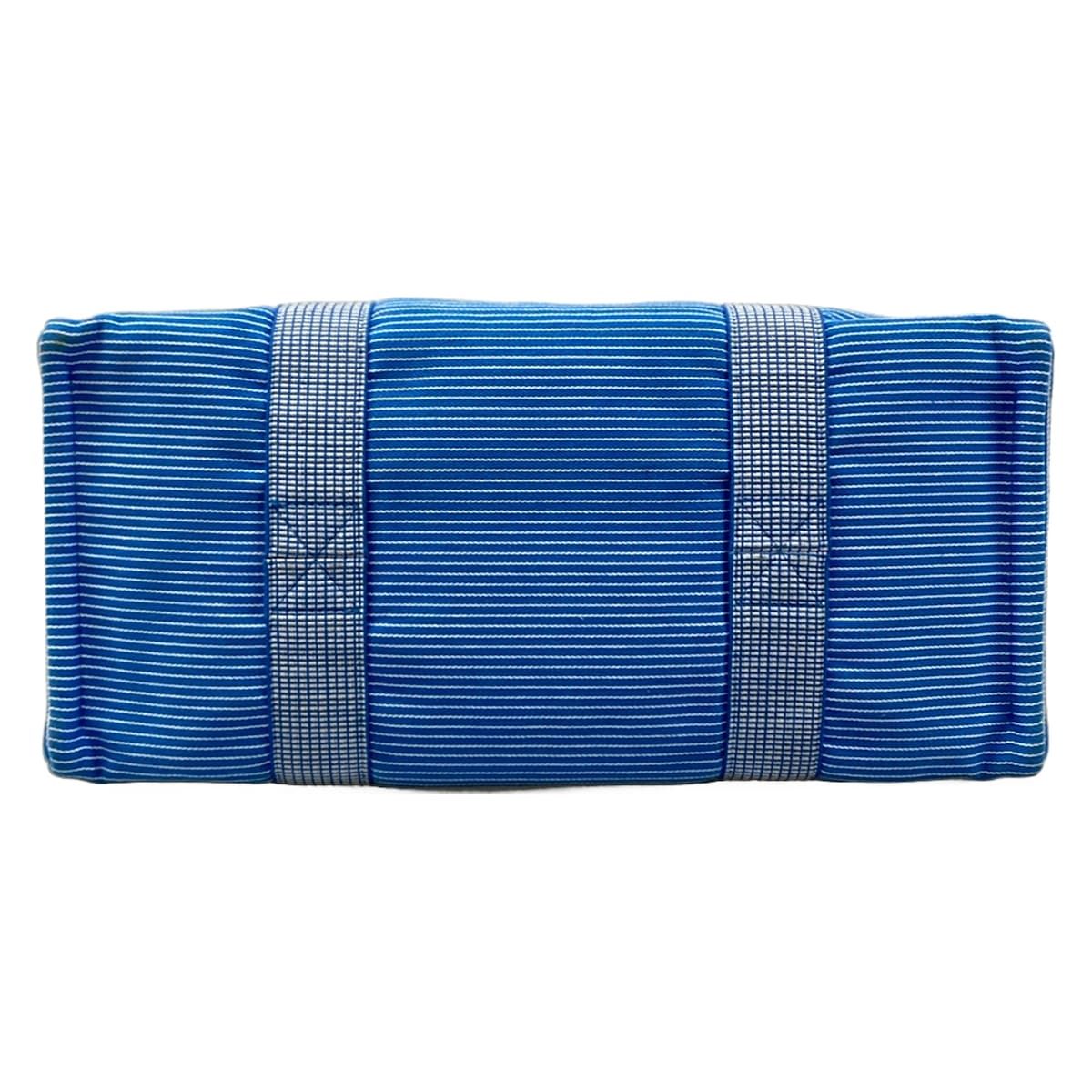 Hermes Tote Light Blue White Red Mother's Stripe Baby Line — view 5