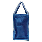 Hermes Tote Light Blue White Red Mother's Stripe Baby Line — view 2