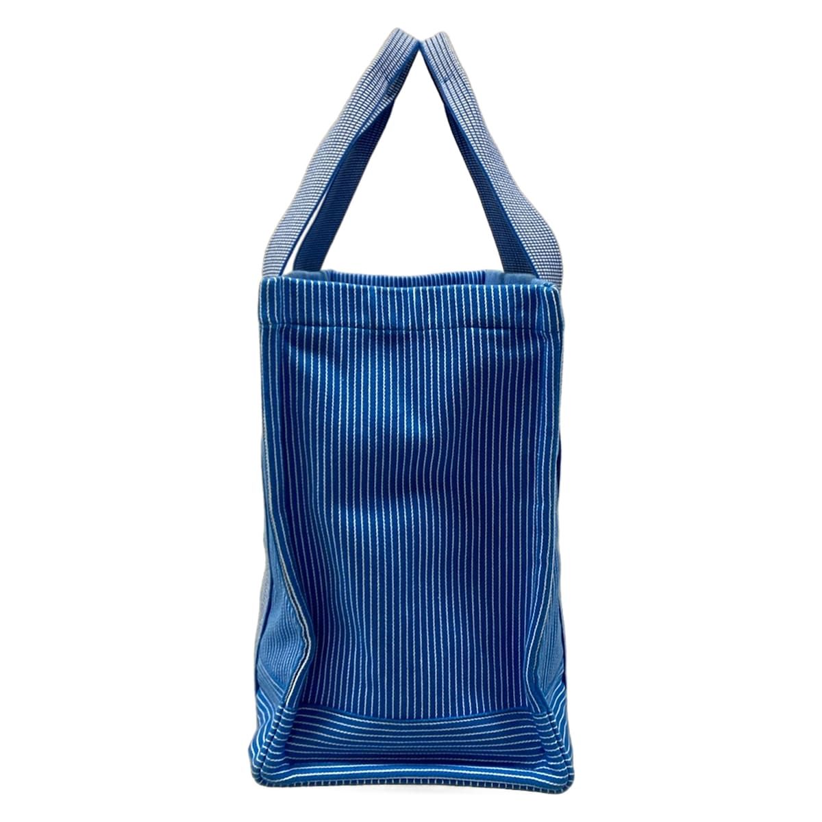 Hermes Tote Light Blue White Red Mother's Stripe Baby Line — view 2