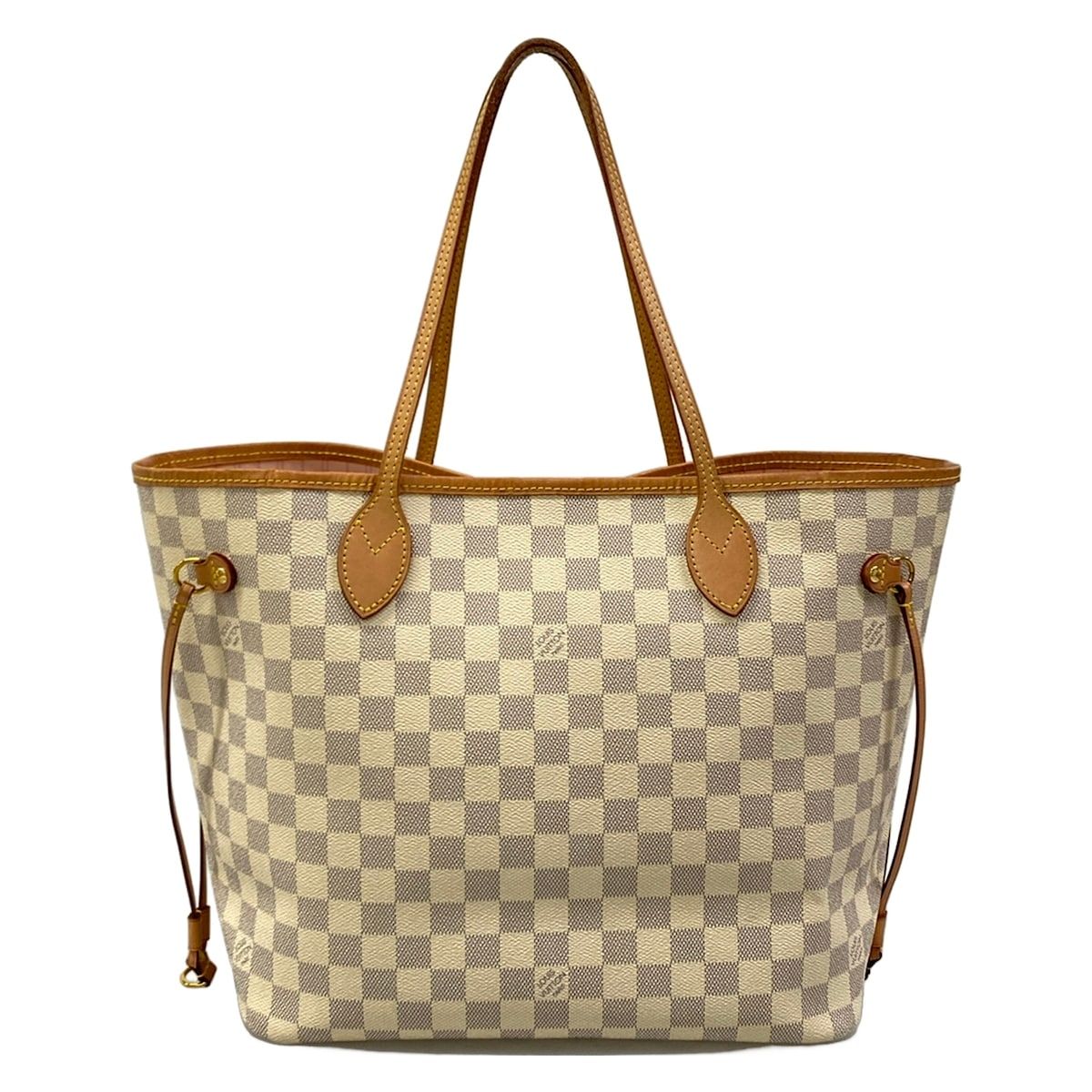 Louis Vuitton Tote Damier Neverfull MM Azur Rose Ballerine — view 3
