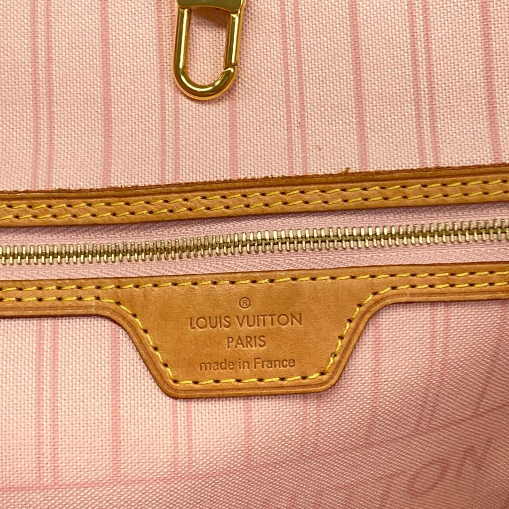 Louis Vuitton Tote Damier Neverfull MM Azur Rose Ballerine — view 9