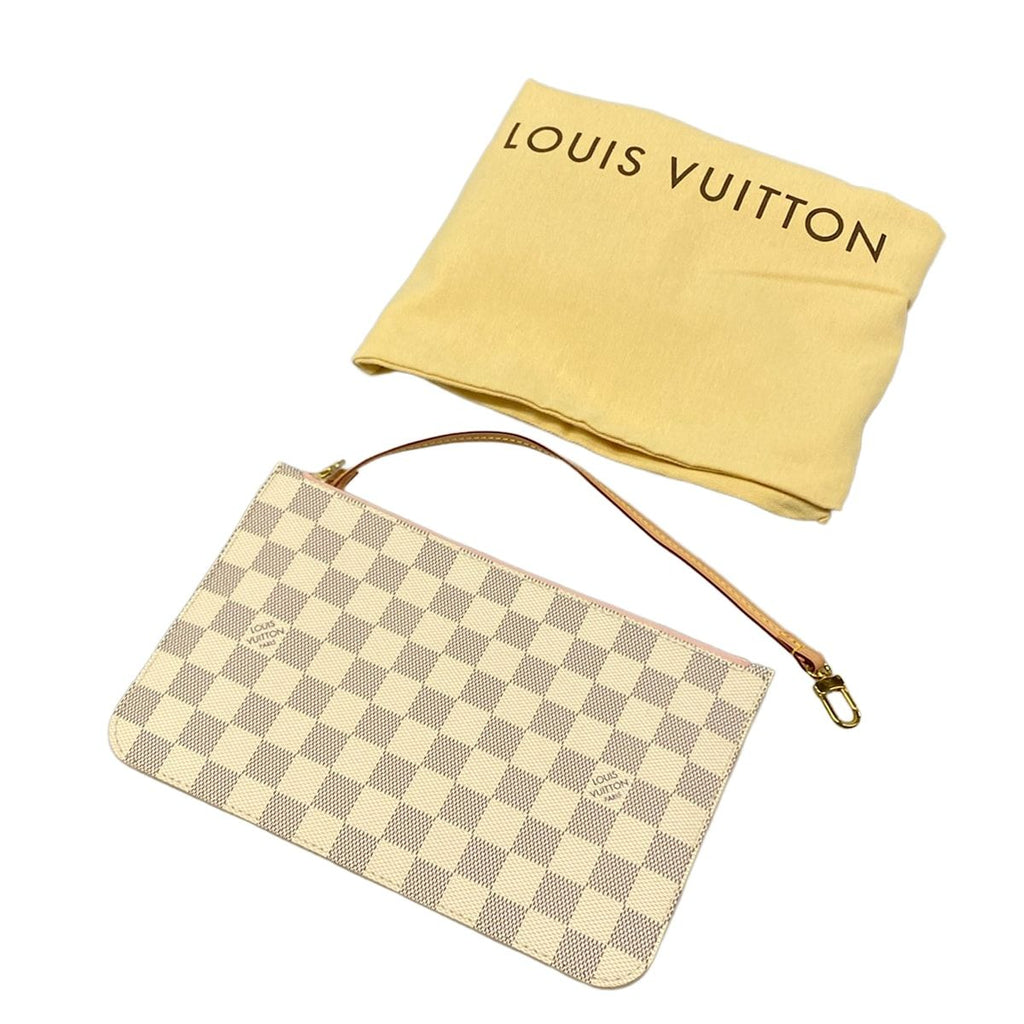 Louis Vuitton Tote Damier Neverfull MM Azur Rose Ballerine — view 8