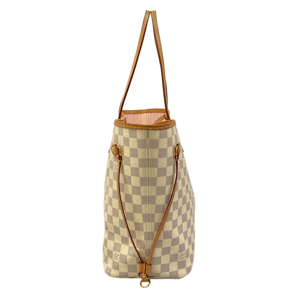 Louis Vuitton Tote Damier Neverfull MM Azur Rose Ballerine — view 2
