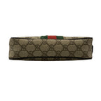Gucci Shoulder Bag GG Plus Supreme Sherry Dark Brown Red Multi Leather — view 5