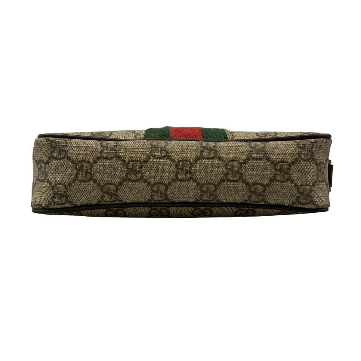 Gucci Shoulder Bag GG Plus Supreme Sherry Dark Brown Red Multi Leather — view 5