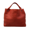 Bottega Veneta Tote Garda Red Leather