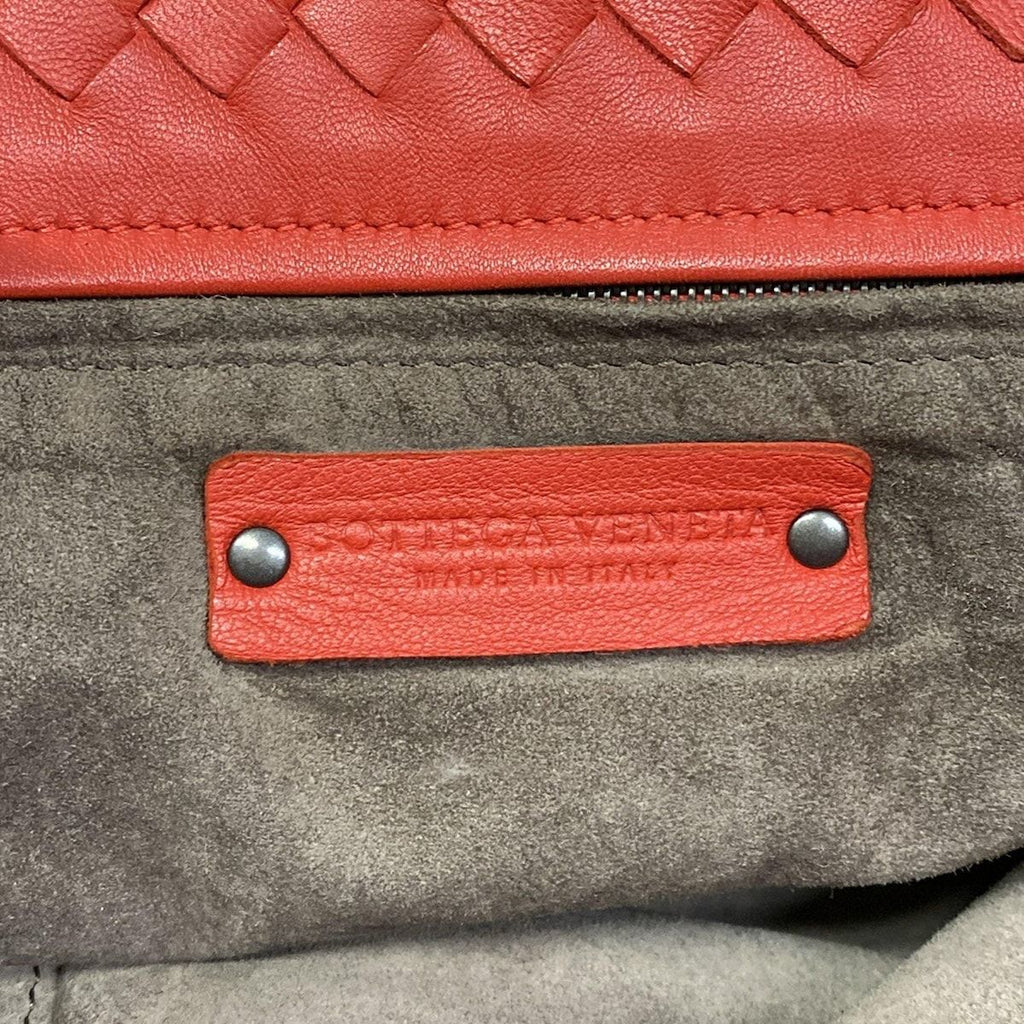 Bottega Veneta Tote Garda Red Leather — view 8