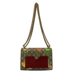Gucci Shoulder Bag Padlock Small Tian Beige Ebony Multi Chain Leather — view 3