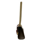 Gucci Shoulder Bag Padlock Small Tian Beige Ebony Multi Chain Leather — view 4