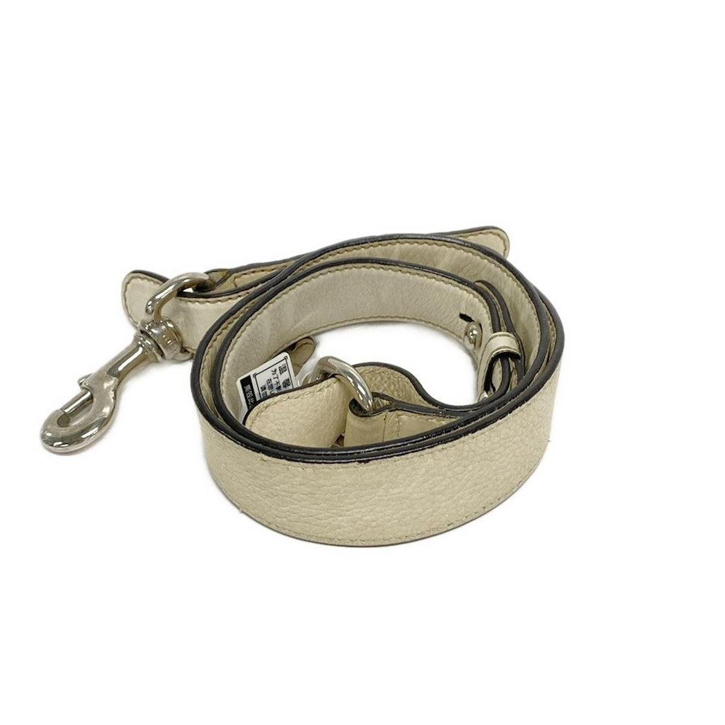 Gucci Handbag Icon Bit GG Pattern Beige Ivory Leather — view 8