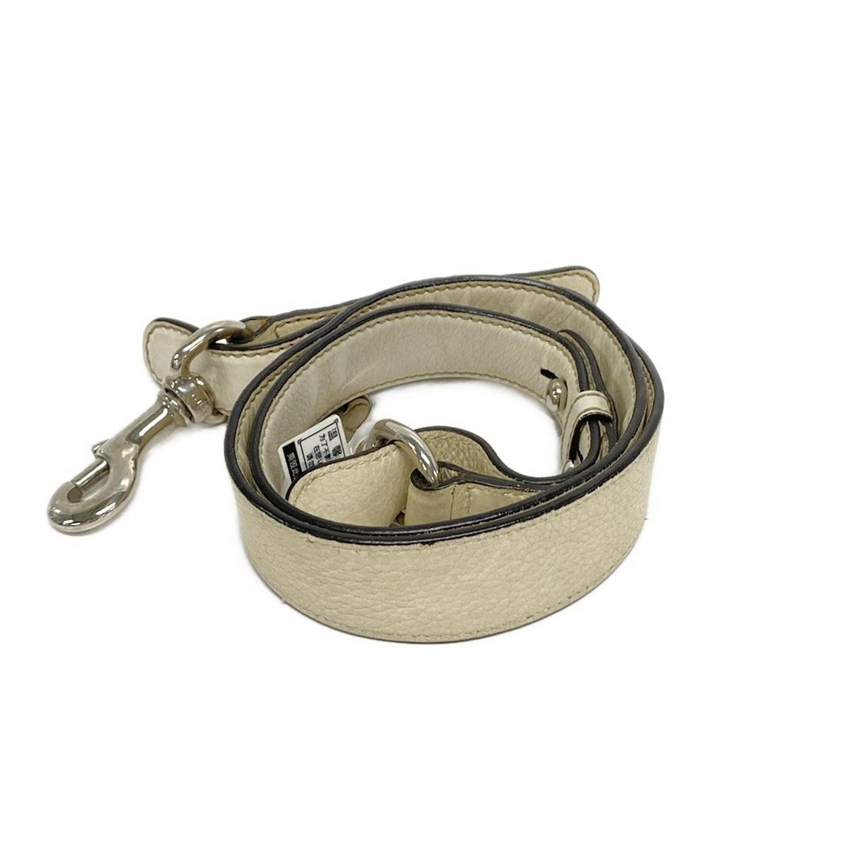 Gucci Handbag Icon Bit GG Pattern Beige Ivory Leather — view 8
