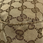 Gucci Handbag Icon Bit GG Pattern Beige Ivory Leather — view 6