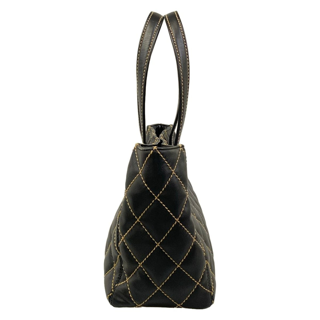 Chanel Tote Wild Stitch Black Matt Togo Leather — view 2