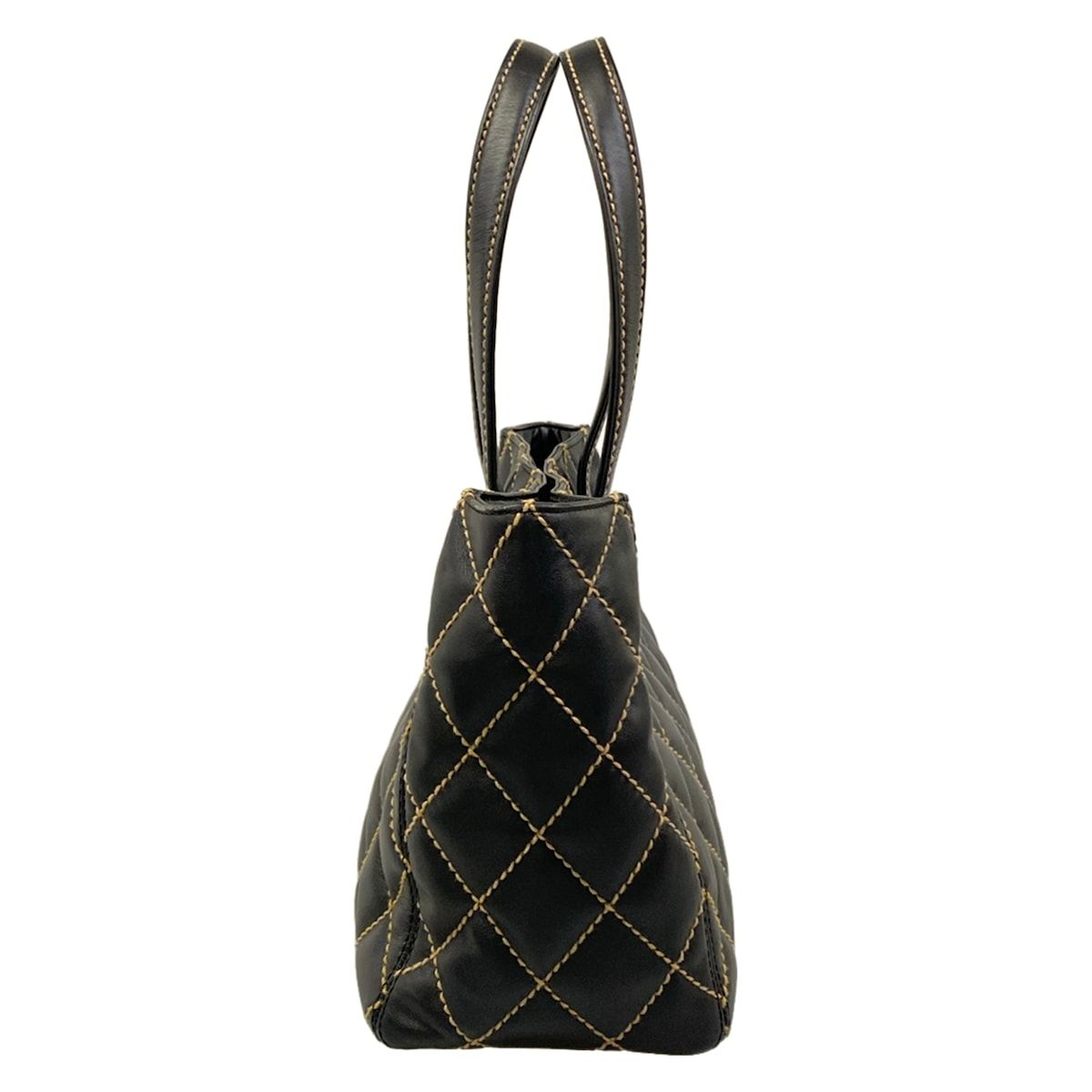 Chanel Tote Wild Stitch Black Matt Togo Leather — view 2