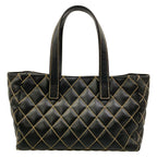Chanel Tote Wild Stitch Black Matt Togo Leather — view 3