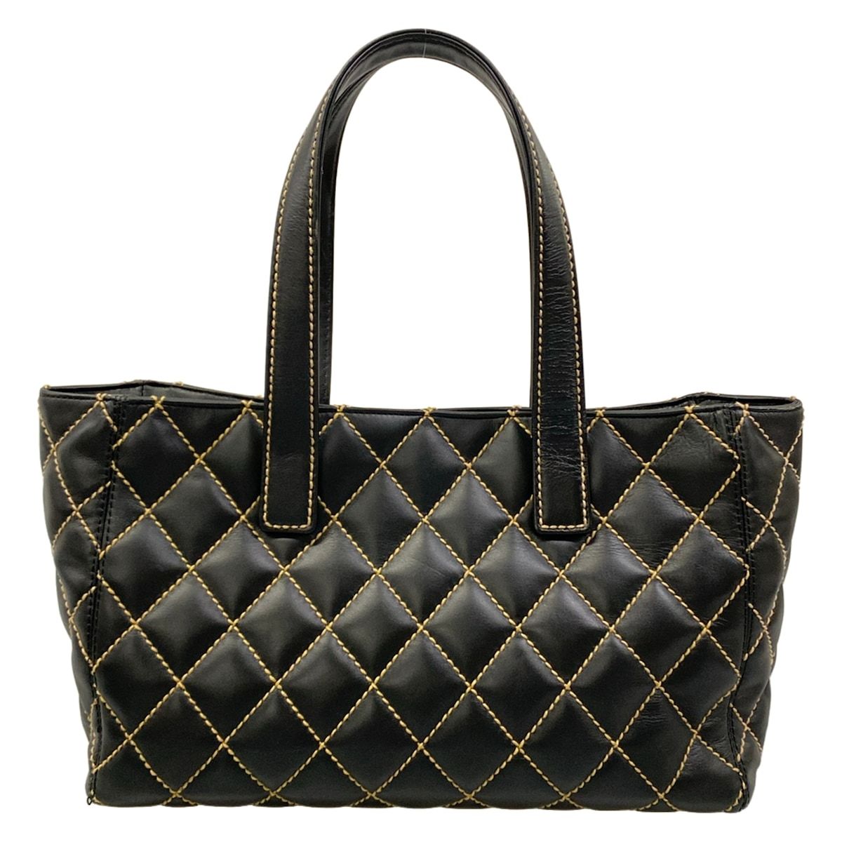 Chanel Tote Wild Stitch Black Matt Togo Leather — view 3