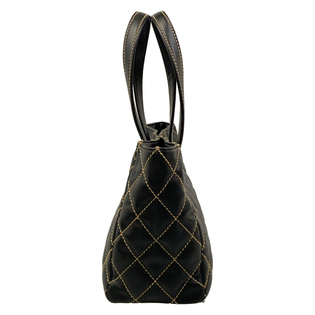 Chanel Tote Wild Stitch Black Matt Togo Leather — view 4