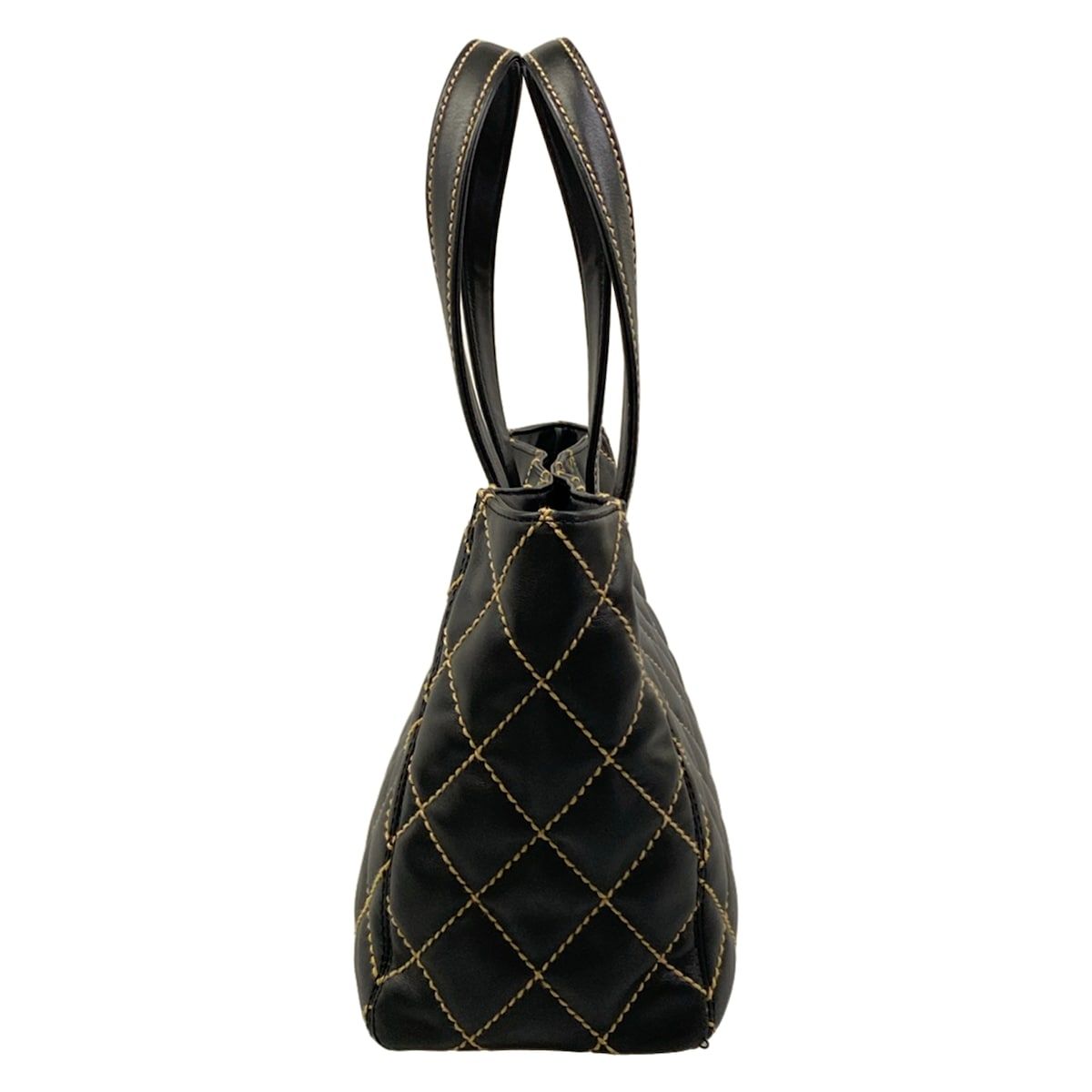 Chanel Tote Wild Stitch Black Matt Togo Leather — view 4