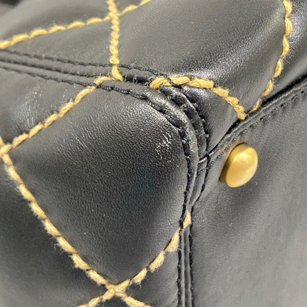 Chanel Tote Wild Stitch Black Matt Togo Leather — view 6