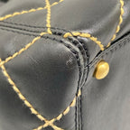 Chanel Tote Wild Stitch Black Matt Togo Leather — view 6
