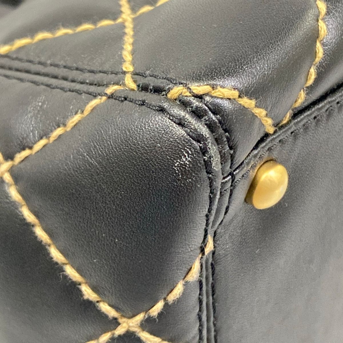 Chanel Tote Wild Stitch Black Matt Togo Leather — view 6