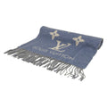 Louis Vuitton Scarf Light Blue Cashmere