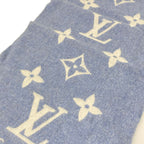 Louis Vuitton Scarf Light Blue Cashmere — view 4