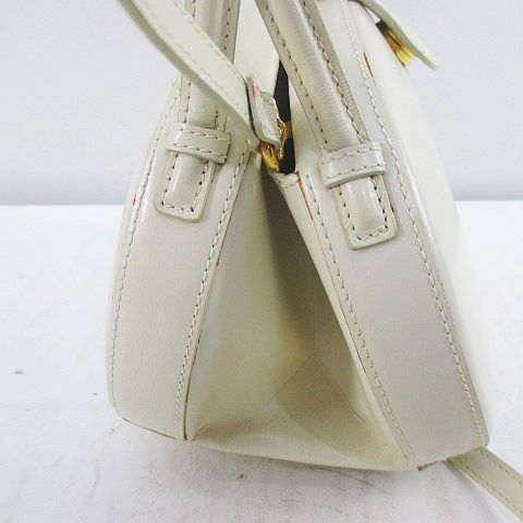 Loewe Vintage Anagram Hand Shoulder 2-Way Bag White Leather — view 5
